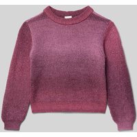 s.Oliver RED LABEL Regular Fit Strickpullover mit Farbverlauf in Fuchsia, Größe 128 von s.Oliver RED LABEL