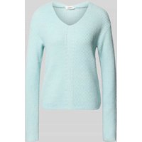 s.Oliver RED LABEL Regular Fit Strickpullover mit Woll-Anteil in Dunkelgruen, Größe 44 von s.Oliver RED LABEL