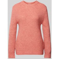 s.Oliver RED LABEL Regular Fit Strickpullover mit gerippten Abschlüssen in Rose, Größe 40 von s.Oliver RED LABEL