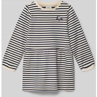 s.Oliver RED LABEL Regular Fit Sweatkleid aus Baumwoll-Mix in Ecru, Größe 140 von s.Oliver RED LABEL