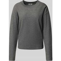 s.Oliver RED LABEL Regular Fit Pullover aus Baumwoll-Mix in Mittelgrau Melange, Größe 40 von s.Oliver RED LABEL