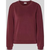 s.Oliver RED LABEL Regular Fit Sweatshirt aus Modal-Mix in Bordeaux, Größe 40 von s.Oliver RED LABEL