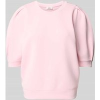 s.Oliver RED LABEL Regular Fit Sweatshirt aus Scuba in Rosa, Größe 48 von s.Oliver RED LABEL