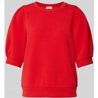 s.Oliver RED LABEL Regular Fit Sweatshirt aus Scuba in Rot, Größe 40 von s.Oliver RED LABEL