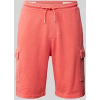 s.Oliver RED LABEL Regular Fit Sweatshorts mit Cargotaschen in Koralle, Größe L von s.Oliver RED LABEL