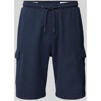 s.Oliver RED LABEL Regular Fit Sweatshorts mit Cargotaschen in Marine, Größe XL von s.Oliver RED LABEL