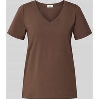 s.Oliver RED LABEL Regular Fit T-Shirt aus Baumwoll-Mix in Dunkelbraun, Größe 38 s.Oliver RED LABEL Regular Fit T-Shirt aus Baumwoll-Mix in Dunkelbraun, Größe 38 von s.Oliver RED LABEL