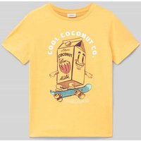 s.Oliver RED LABEL Regular Fit T-Shirt aus Baumwolle mit Frontprint in Neon Orange, Größe 128 s.Oliver RED LABEL Regular Fit T-Shirt aus Baumwolle mit Frontprint in Neon Orange, Größe 128 von s.Oliver RED LABEL