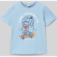 s.Oliver RED LABEL Regular Fit T-Shirt aus Baumwolle mit Frontprint in Rauchblau, Größe 92 s.Oliver RED LABEL Regular Fit T-Shirt aus Baumwolle mit Frontprint in Rauchblau, Größe 92 von s.Oliver RED LABEL