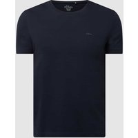 s.Oliver RED LABEL Regular Fit T-Shirt aus Bio-Baumwolle in Marine, Größe S von s.Oliver RED LABEL