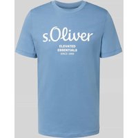 s.Oliver RED LABEL Regular Fit T-Shirt aus reiner Baumwolle in Rauchblau, Größe XXL s.Oliver RED LABEL Regular Fit T-Shirt aus reiner Baumwolle in Rauchblau, Größe XXL von s.Oliver RED LABEL