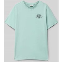 s.Oliver RED LABEL Regular Fit T-Shirt aus reiner Baumwolle in Tuerkis, Größe 146 von s.Oliver RED LABEL