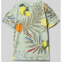 s.Oliver RED LABEL Regular Fit T-Shirt aus reiner Baumwolle mit Allover Print in Schilf, Größe 146 s.Oliver RED LABEL Regular Fit T-Shirt aus reiner Baumwolle mit Allover Print in Schilf, Größe 146 von s.Oliver RED LABEL