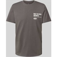 s.Oliver RED LABEL Regular Fit T-Shirt aus reiner Baumwolle mit Ford®-Applikation in Mittelgrau, Größe XXL von s.Oliver RED LABEL