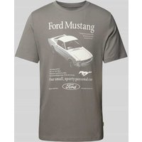 s.Oliver RED LABEL Regular Fit T-Shirt aus reiner Baumwolle mit Ford®-Print in Mittelgrau, Größe XXXL von s.Oliver RED LABEL