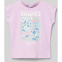 s.Oliver RED LABEL Regular Fit T-Shirt aus reiner Baumwolle mit Glitzerprint in Flieder, Größe 92 s.Oliver RED LABEL Regular Fit T-Shirt aus reiner Baumwolle mit Glitzerprint in Flieder, Größe 92 von s.Oliver RED LABEL