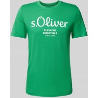 s.Oliver RED LABEL Regular Fit T-Shirt aus reiner Baumwolle mit großem Label Print in Gruen, Größe XXL s.Oliver RED LABEL Regular Fit T-Shirt aus reiner Baumwolle mit großem Label Print in Gruen, Größe XXL von s.Oliver RED LABEL