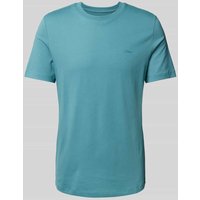 s.Oliver RED LABEL Regular Fit T-Shirt aus reiner Baumwolle mit gummiertem Label Print in Petrol, Größe XXL s.Oliver RED LABEL Regular Fit T-Shirt aus reiner Baumwolle mit gummiertem Label Print in Petrol, Größe XXL von s.Oliver RED LABEL