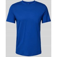 s.Oliver RED LABEL Regular Fit T-Shirt aus reiner Baumwolle mit gummiertem Label-Print in Royal, Größe XXL von s.Oliver RED LABEL