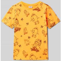 s.Oliver RED LABEL Regular Fit T-Shirt mit Allover-Muster in Neon Orange, Größe 128 s.Oliver RED LABEL Regular Fit T-Shirt mit Allover-Muster in Neon Orange, Größe 128 von s.Oliver RED LABEL