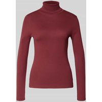 s.Oliver RED LABEL Regular Fit Turtleneck aus reiner Baumwolle in Bordeaux, Größe 42 von s.Oliver RED LABEL