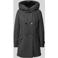 s.Oliver RED LABEL Regular Fit Wollmantel mit Woll-Anteil und Teddy-Futter in Anthrazit, Größe 34 von s.Oliver RED LABEL