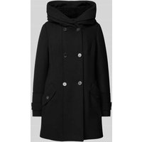 s.Oliver RED LABEL Regular Fit Wollmantel mit Woll-Anteil und Teddy-Futter in Black, Größe 42 von s.Oliver RED LABEL
