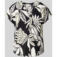 s.Oliver RED LABEL Relaxed Fit Bluse aus Leinen-Mix in Black, Größe 40 von s.Oliver RED LABEL