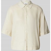 s.Oliver RED LABEL Relaxed Fit Bluse aus reinem Leinen in Sand, Größe 48 von s.Oliver RED LABEL