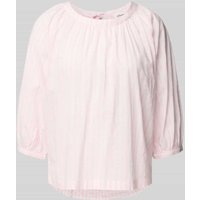 s.Oliver RED LABEL Relaxed Fit Blusenshirt aus Baumwoll-Viskose-Mix in Rosa, Größe 44 von s.Oliver RED LABEL