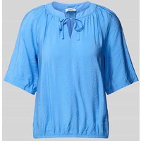 s.Oliver RED LABEL Relaxed Fit Blusenshirt aus Viskose-Mix in Bleu, Größe 38 von s.Oliver RED LABEL