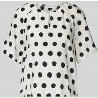 s.Oliver RED LABEL Relaxed Fit Blusenshirt aus Viskose-Mix in Weiss, Größe 40 von s.Oliver RED LABEL
