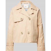 s.Oliver RED LABEL Relaxed Fit Cabanjacke mit Raglanärmeln und Streifenfutter in Beige, Größe 48 von s.Oliver RED LABEL