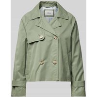 s.Oliver RED LABEL Relaxed Fit Cabanjacke mit Raglanärmeln und Streifenfutter in Khaki, Größe 44 von s.Oliver RED LABEL