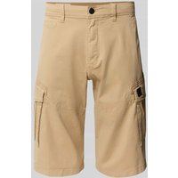 s.Oliver RED LABEL Relaxed Fit Cargoshorts aus Baumwoll-Mix in Beige, Größe 32 von s.Oliver RED LABEL