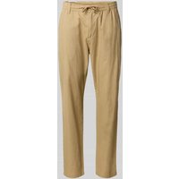 s.Oliver RED LABEL Relaxed Fit Chino Leinen-Baumwoll-Mix in Beige, Größe 36/34 von s.Oliver RED LABEL