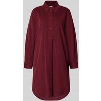 s.Oliver RED LABEL Relaxed Fit Cordkleid aus Baumwoll-Viskose-Mix in Bordeaux, Größe 42 von s.Oliver RED LABEL