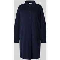 s.Oliver RED LABEL Relaxed Fit Cordkleid aus Baumwoll-Viskose-Mix in Marine, Größe 40 von s.Oliver RED LABEL