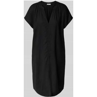 s.Oliver RED LABEL Relaxed Fit Freizeitkleid aus Leinen-Viskose-Mix in BLACK, Größe 42 von s.Oliver RED LABEL