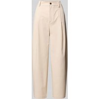 s.Oliver RED LABEL Relaxed Fit Hose aus Twill in Beige, Größe 42 von s.Oliver RED LABEL
