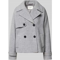 s.Oliver RED LABEL Relaxed Fit Jacke mit Woll-Anteil in Hellgrau Melange, Größe 32 von s.Oliver RED LABEL