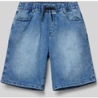 s.Oliver RED LABEL Relaxed Fit Jeansshorts im Used-Look in Blau, Größe 146 von s.Oliver RED LABEL