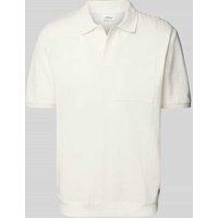 s.Oliver RED LABEL Relaxed Fit Poloshirt aus reiner Baumwolle in Weiss, Größe L von s.Oliver RED LABEL
