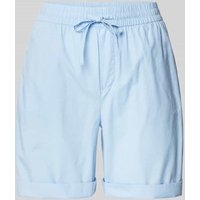 s.Oliver RED LABEL Relaxed Fit Shorts aus Baumwoll-Lyocell-Mix in Bleu, Größe 44 von s.Oliver RED LABEL