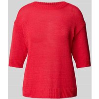s.Oliver RED LABEL Relaxed Fit Strickpullover aus Baumwoll-Mix in Rot, Größe 48 von s.Oliver RED LABEL