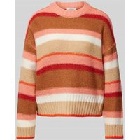 s.Oliver RED LABEL Relaxed Fit Strickpullover mit Wollanteil und Streifenmuster in Orange, Größe 36 s.Oliver RED LABEL Relaxed Fit Strickpullover mit Wollanteil und Streifenmuster in Orange, Größe 36 von s.Oliver RED LABEL