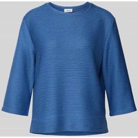 s.Oliver RED LABEL Relaxed Fit Sweatshirt mit Strukturmuster in Blau, Größe 46 s.Oliver RED LABEL Relaxed Fit Sweatshirt mit Strukturmuster in Blau, Größe 46 von s.Oliver RED LABEL