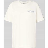 s.Oliver RED LABEL Relaxed Fit T-Shirt aus aus reiner Baumwolle in Weiss, Größe 36 von s.Oliver RED LABEL