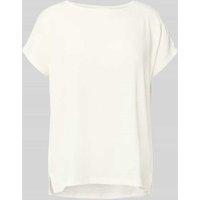 s.Oliver RED LABEL Relaxed Fit T-Shirt mit Stretch-Anteil in Offwhite, Größe 36 von s.Oliver RED LABEL