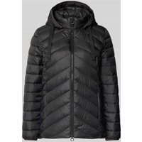 s.Oliver RED LABEL Shaped Fit Steppjacke mit Label Print in Black, Größe 40 von s.Oliver RED LABEL